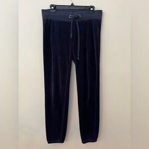 Juicy Couture Y2K navy velour track pants